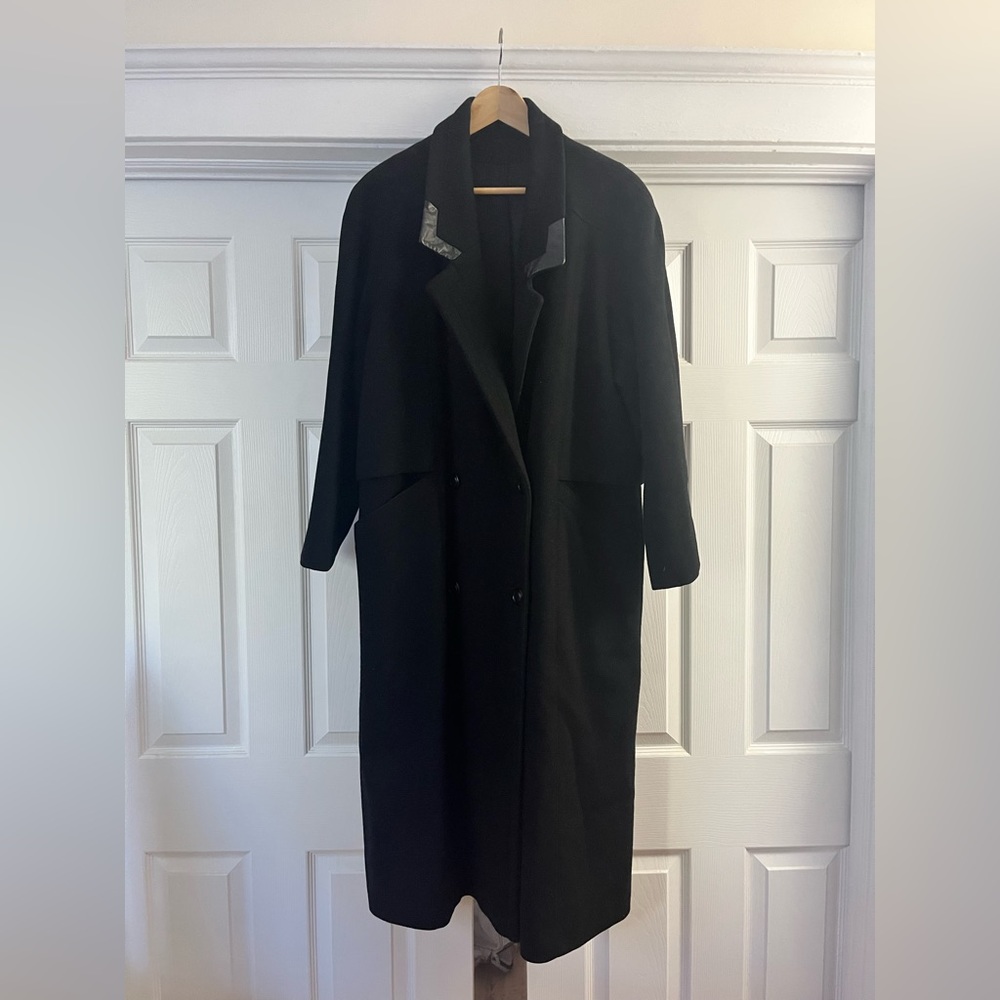 Vintage 80s oversized wool coat